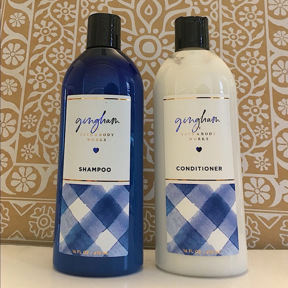 Bath & Body Works Gingham Shampoo + Conditioner Set